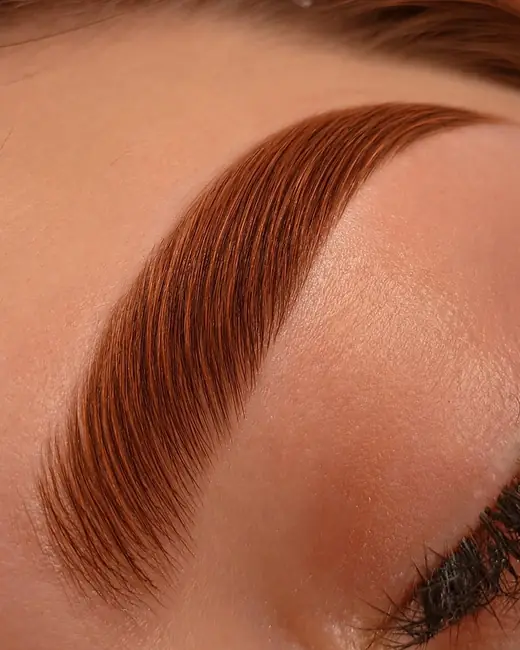 Brow Tint & Shaping result