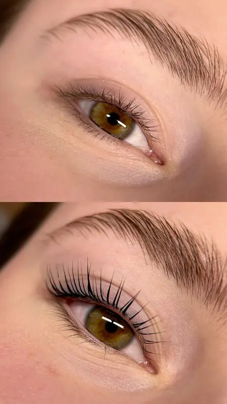 Lash Lift before and after