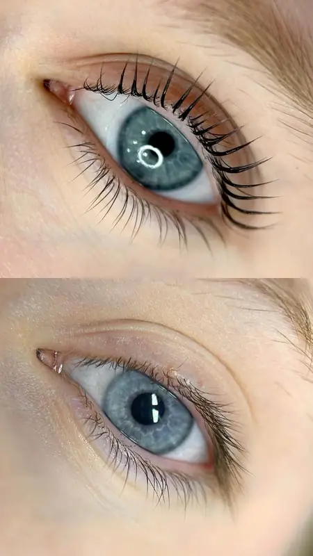 Lash Lift before and after