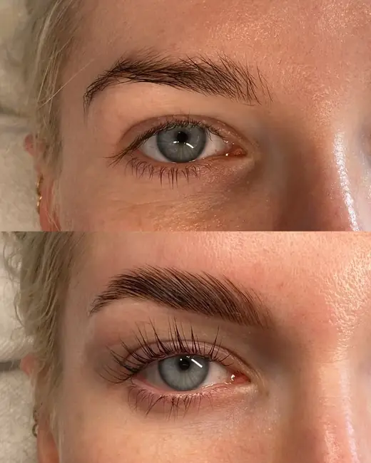Lash Lift before and after