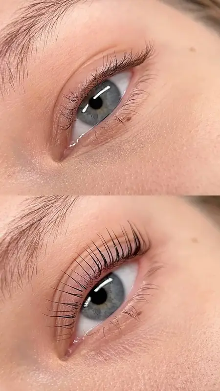 Lash Lift before and after