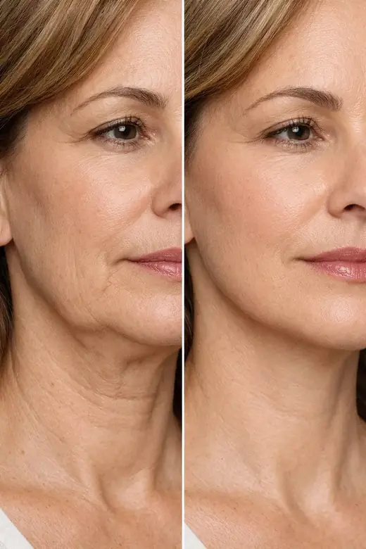Signature Facial before and after