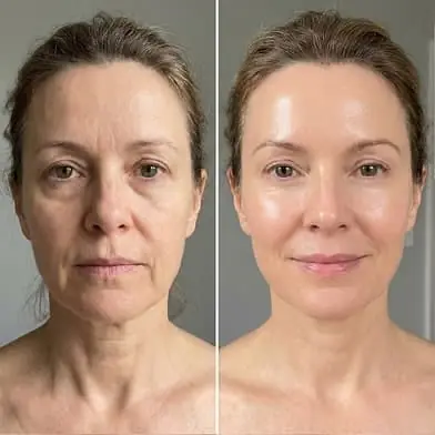 Signature Facial before and after