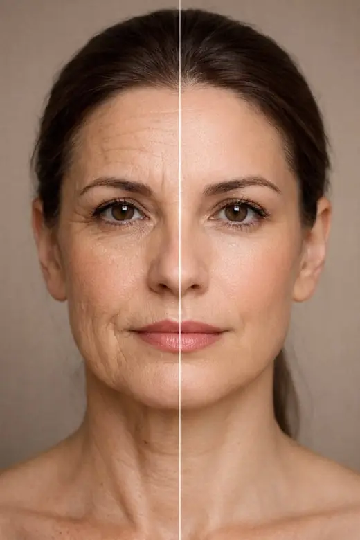 Signature Facial before and after